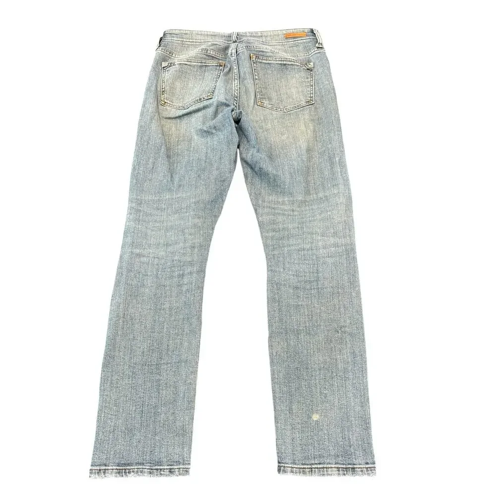 Anthropologie Pilcro Women’s jeans, slim boyfriend, distressed, light wash, 27 - Picture 5 of 8